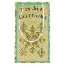 Art deco goud en blauwgroen Franse decoratieve kun