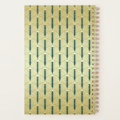 Art Deco Goud Groen 1920s Elegante Gatsby Bruiloft Planner (Achterkant)