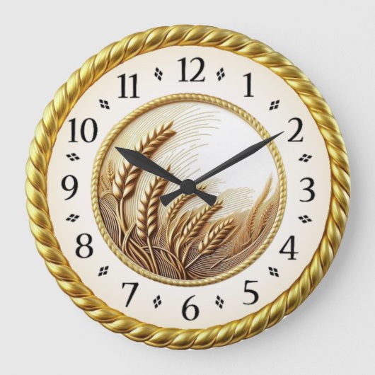 Art Deco Goud Grote Klok (Voorkant)