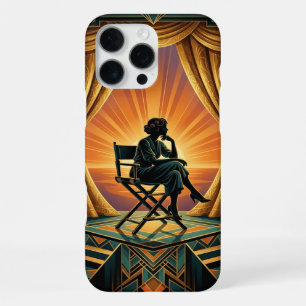 Art Deco Goud iPhone 16 Pro Max Hoesje Vintage