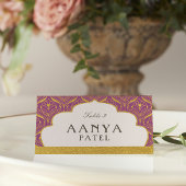 Art Deco Goud Mundap Arch Bruiloft Escort Naam Plaatskaartje