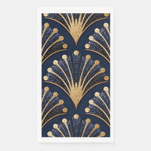 Art Deco Goud Patroon Servet