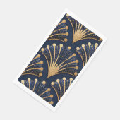 Art Deco Goud Patroon Servet (Hoek)