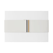 Art Deco Goud Posh Bruiloft Belly Band Uitnodigingen Wikkel (Achterkant Voorbeeld)