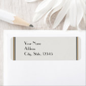Art Deco Goud Posh Bruiloft Label (Insitu)