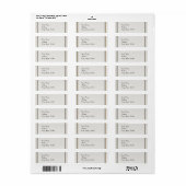 Art Deco Goud Posh Bruiloft Label (Full Sheet)