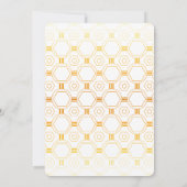 Art Deco Goud Save The Date Kaart (Achterkant)