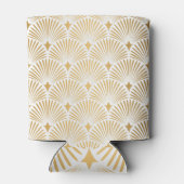 Art Deco: Goud-wit Elegantie. Blikjeskoeler (Achterkant)