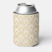 Art Deco: Goud-wit Elegantie. Blikjeskoeler (Blikje Achterkant)