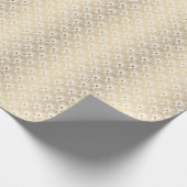 Art Deco: Goud-wit Elegantie. Cadeaupapier (Hoek)