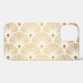 Art Deco: Goud-wit Elegantie. Case-Mate iPhone Case (Achterkant (horizontaal))