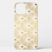 Art Deco: Goud-wit Elegantie. Case-Mate iPhone Case (Achterkant)