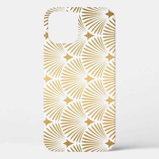 Art Deco: Goud-wit Elegantie. Case-Mate iPhone Case (Achterkant)