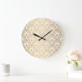 Art Deco: Goud-wit Elegantie. Grote Klok (Huis)