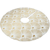 Art Deco: Goud-wit Elegantie. Kerstboom Rok (Gekanteld)