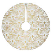 Art Deco: Goud-wit Elegantie. Kerstboom Rok (Voorkant)