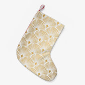 Art Deco: Goud-wit Elegantie. Kleine Kerstsok (Voorkant (Hangend))