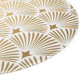 Art Deco: Goud-wit Elegantie. Snijplank (Hoek)