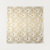 Art Deco: Goud-wit Elegantie. Wandkleed (Voorkant (horizontaal))