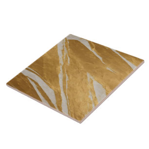 Art Deco Goud Wit  Modern Collectie Tegeltje