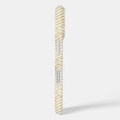 Art Deco Goud & Wit Monogram  iPhone 16 Case-Mate iPhone Case (Achterkant / Rechts)