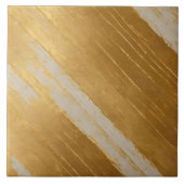 Art Deco Goud Wit Vintage Populair Collectie Tegeltje (Voorkant)