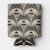 Art Deco Goud Zwart Elegantie: Roaring Twenties Blikjeskoeler (Voorkant)