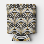Art Deco Goud Zwart Elegantie: Roaring Twenties Blikjeskoeler (Achterkant)