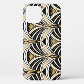 Art Deco Goud Zwart Elegantie: Roaring Twenties Case-Mate iPhone Case (Achterkant)
