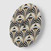 Art Deco Goud Zwart Elegantie: Roaring Twenties Grote Klok (Hoek)