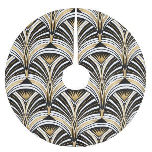 Art Deco Goud Zwart Elegantie: Roaring Twenties Kerstboom Rok