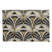 Art Deco Goud Zwart Elegantie: Roaring Twenties Kussensloop (Voorkant)