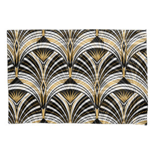 Art Deco Goud Zwart Elegantie: Roaring Twenties Kussensloop