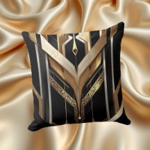 Art Deco Goud Zwart Geometrisch Ontwerp