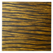 Art Deco Goud Zwart  Populair Collectie Tegeltje (Voorkant)