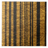 Art Deco Goud Zwart  Trendy Collectie Tegeltje (Voorkant)