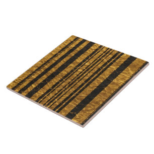 Art Deco Goud Zwart Trendy Collectie Tegeltje