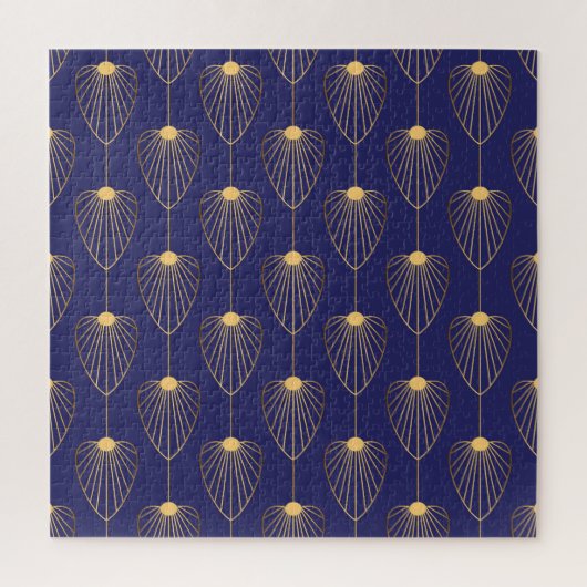 Art Deco gouden bloemen: elegant. Legpuzzel (Verticaal)