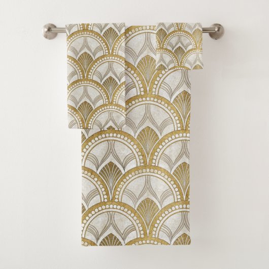 Art Deco Gouden Boog Bad Handdoek (Insitu)