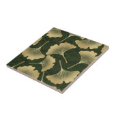 Art Deco Gouden Botanisch Patroon Tegeltje (Zijkant)