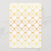 Art Deco Gouden Bruiloft Menu Kaarten (Achterkant)