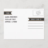 Art Deco Gouden Bruiloft Save the Date Kaarten (Achterkant)