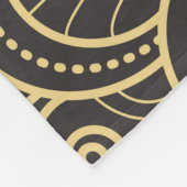 Art Deco: Gouden geometrische Tegels. Fleece Deken (Hoek)
