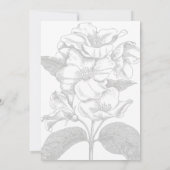 Art Deco  Gouden Huwelijksuitnodiging Kaart (Achterkant)