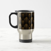 Art Deco Gouden Patroon — Elegante Vintage Geometr