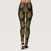 Art Deco: Gouden vierkanten, hoekbehang. Leggings (Achterkant)