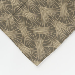 Art Deco Gouden Waierdeken Fleece Deken