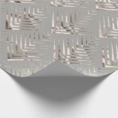 Art Deco Gray Beige Elegant Minimal Geometry Cadeaupapier (Hoek)