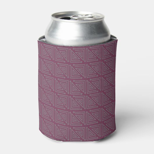 Art Deco Gray Maze Blikjeskoeler (Blikje Voorkant)
