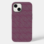 Art Deco Gray Mazes Case-Mate iPhone Case (Achterkant)